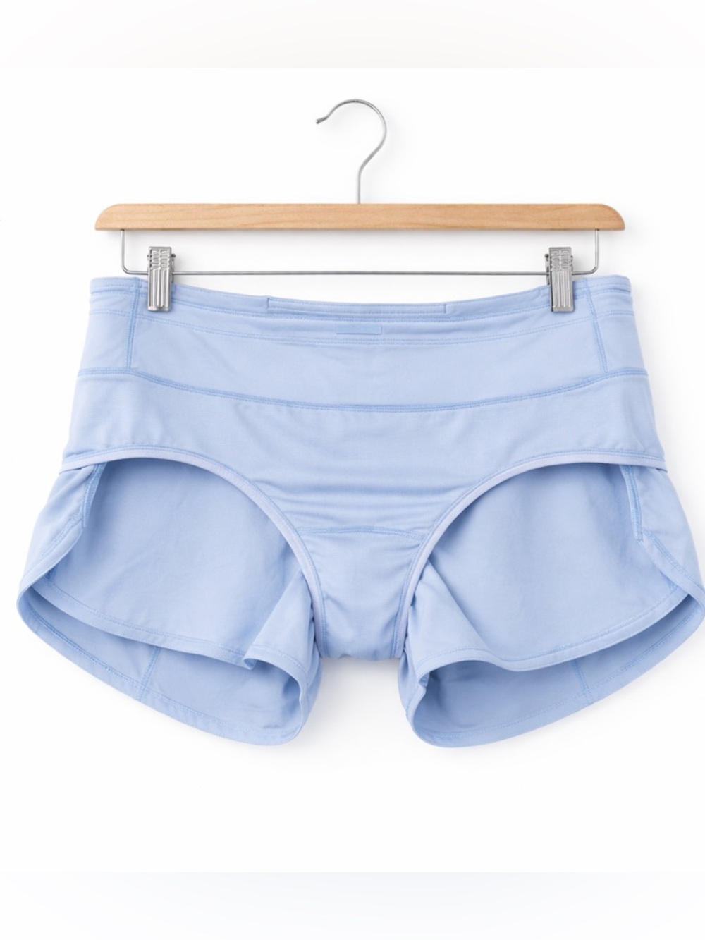 Lululemon Speed Up HR 2.5 Shorts Blue Linen Sz 8 Lined Running Athletic - Picture 6 of 7